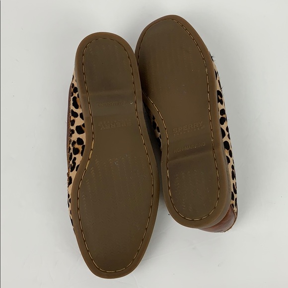 Sperry Top - Sider Sz 7M Leather Cheetah Print EUC - Picture 6 of 6